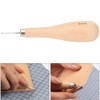 Rhombus Awl Wooden Handle Scratch Awl Gourd Shape Leather Awl
