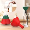 Silicone Kitchen Funnel Set, Christmas Tree Shape Funnel Set, Silicone