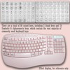 Ivaso 80 Pcs Keyboard Sticker for Long Nails Typing and