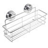 Strong Suction Cups Deep Shower Caddy Bath Shelf,Wall Mounted Rust-Free