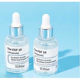 tonier Tonyer EGF & FGF active ampoule 10ppm 30ml 2pcs. High purity, vitality, glowing skin. / 토니어 EGF & FGF 활성앰플 10ppm 30ml 2개 고순도 생기충전 빛나는 피부