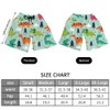 Men's Swim Trunks with Mesh Lining Cartoon Dinosaurs Board Shorts
