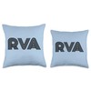 RVA Richmond VA Retro Design Throw Pillow