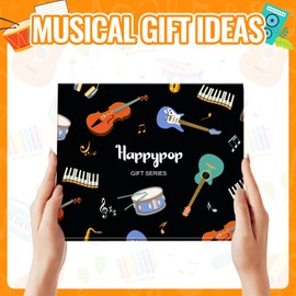 HAPPYPOP Piano Gifts for Pianists - Music Lover Socks for Players, Piano Recital Socks for 7-9 Years Kids Boys Girls Students