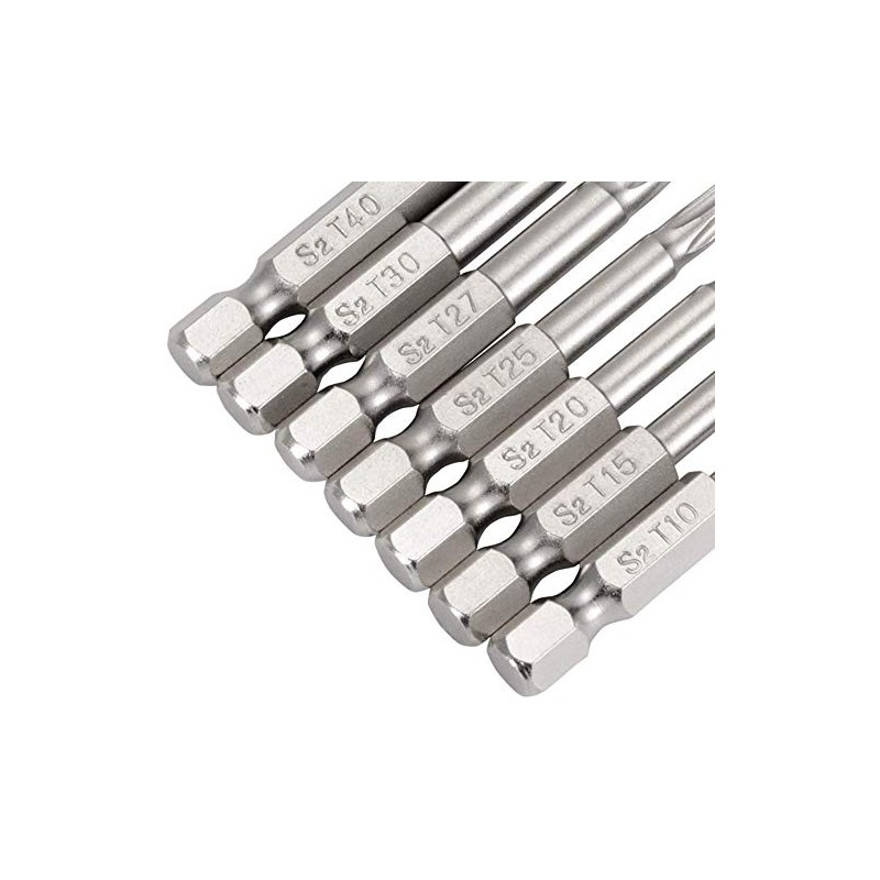 Yakamoz Screwdriver Bits Set, 2 Set of 7Pcs 1/4" Hex