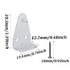 Runseaway 16PCS 2 Inch Blind Hold Down Brackets, Clear Plastic