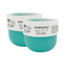 Babari Vitamin B3 Body Cream - Body Lotion for Women and Men for All Skin Types - Softens, Improves Skin Tone and Elasticity - Quickly Absorbed - 2 pc