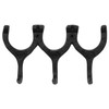 Woodside Cast Iron Wall Mounted Triple Horseshoe Hook Coat/Hat/Key Rack,