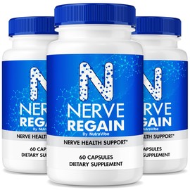 (3 Pack) Nerve Regain Capsules – Original NerveRegain Formula with a Premium Blend to Help Support Nerve Comfort, Daily Renewal & Overall Well-Being | Just 2 Easy-to-Swallow Pills a Day (180 Capsules)