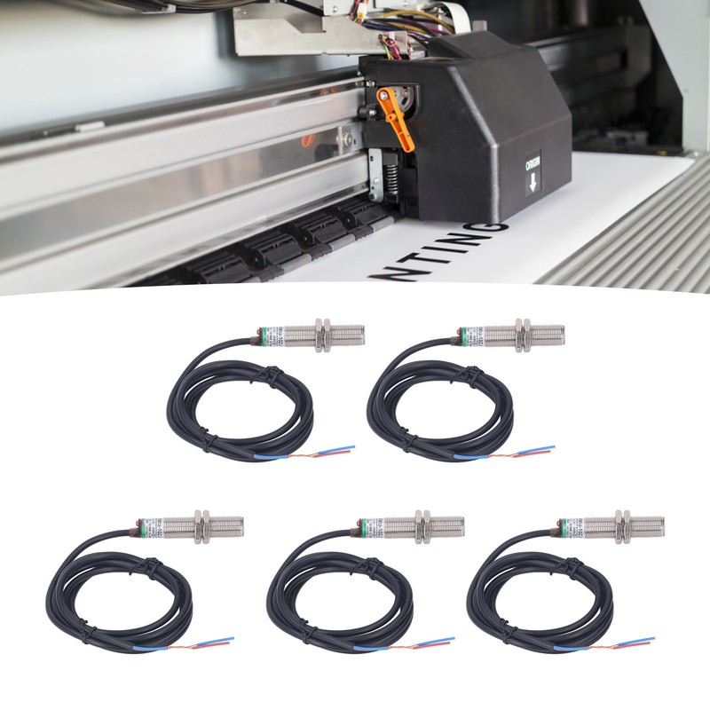 5Pcs Proximity Switch IP65 Waterproof Non Contact 2 Wire Normally