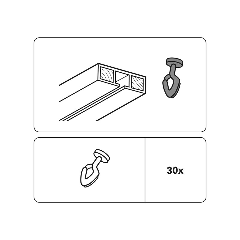 GARDINIA Gleiter, Kunststoff, weiß, 0.1, 30