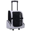 Pet Trolley Grey Fabric Collapsible Pet Trolley Rectangular, Pet Pushchairs
