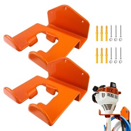 MAYIT 2 Pack Weedeater Hanger Garden Power Tool Hanger Wall Mounted Weed Wacker Hooks for Grass Trimmer, Hedge Trimmer, Garage Wall, Garage Trimmer, Garden Tools(2)