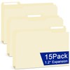 gisgfim 15 Pcs 11x17 Manila File Folders, 1/3 Cut Top