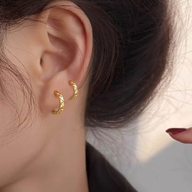 Inateannal Gold Hoop Huggie Ohrringe Kleine Huggie Hoop Drop Ohrringe Winzige Helix Hoop Ohrring Kreis Huggie Ohrstecker Ohrringe Minimalistisch Ohrringe Schmuck Für Frauen