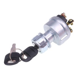 IEQFUE Ignition Switch 4 Terminals w/2 Keys 9G-7641 9G7641 1411-38 JP-10006 Compatible with Caterpillar Excavator 229 306 320 322 330 375