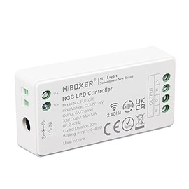 LIGHTEU®, Milight Miboxer 2.4 GHz RGB LED Strip Controller, DC12V/24V Output, Max 12A, FUT037S