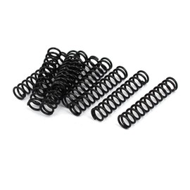 TOP-VIGOR 10Pcs Compression Spring, 1.2mm Wire Dia, 9mm OD, 45mm Free Length Dual Extended Durable Dual Hook Tension Spring for Furniture Screen Doors Repair Projects