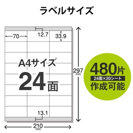 erekomu addressing, Display Label/Reusable Stripping Holes/24 Surface with/20 Pieces