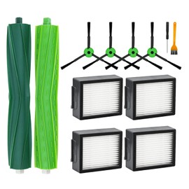 Replacement Parts for iRobot Roomba i1+/i2+/i3+/i4+/i5+/i6+/i7+/i8+/j5+/j6+/j7+/j8+/e5/e6/e7, i & j & e Series Vacuum Cleaners 1 Set Brush Roller | 4 Side Brushes |4 Filters (Not for Combo j7+ j9+)