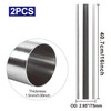 2PCS 3 Inch Stainless Steel Exhaust Pipe, 3" OD x