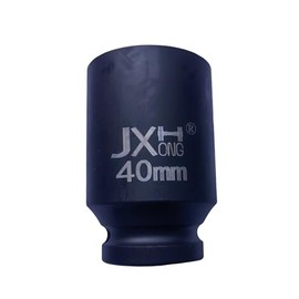 JXHONG 3/4-Inch Drive Metric 40mm Impact Socket, 6-Point, Heat Treated Cr-V Alloy Steel (40mm)