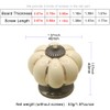 ESreake Yusheng 5 Pack Yellow Vintage Ceramic Pumpkin Cabinet Knobs