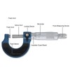 Micrometer 0‑25mm Scale Outside Diameter Carbon Steel Spiral Locking Measuring