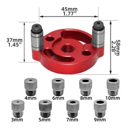 BDHI Woodworking Center Finder Kit Vertical Dowel Aid, Locator, Self Centering Doweling Jig Drill Positioner for Drilling and Center Finding(Y313-1)