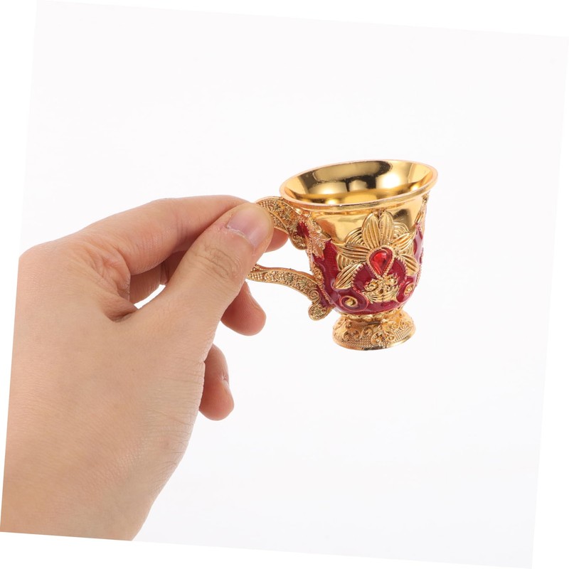 KICHOUSE Medieval Decor Goblet Sturdy Brass Cups Set Perfect for