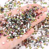 Novani Rhinestones 288pcs Glass Rhinestones Crystal Flatback Gemstones for Crafts
