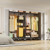 Ulif F4R Heavy Duty Clothes Rack（With Lockable Wheels ） Rolling