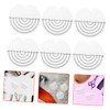 Healeved 100 Pcs Hair Extension Heat Shield Templates Round Spacer