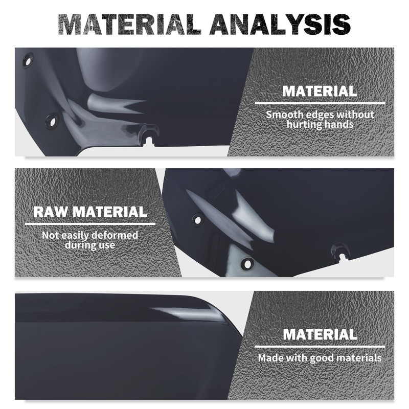 HDBUBALUS Road Glide Windshield 10" Wave Fairing Windscreen Cover for