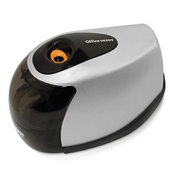 Office Depot Brand(R) Dual-Powered Pencil Sharpener, 6in, Black/Silver, 027523