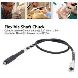 Rotary Grinder Flexible Shaft Power Drill Extension Cable Chuck Grinder Attachment Rotary Tool 1/8in Clamping Rang