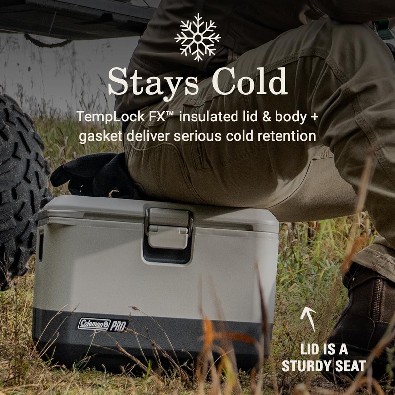 Coleman Pro Heavy-Duty 17qt Ultra-Light Premium Hard Cooler Lunchbox, Extra-Thick