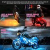 LD DARKEAGLE 8PCS Segmented Motorcycle LED Lights Kit with Brake