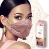 Aqua Bank Mask Celebrity Dewi Diamond Shape 3D Mask Lace