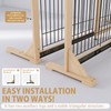 YOCAN Extra Wide Adjustable Dog Gate for Doors, Stairs -