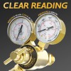 TOOLIOM Argon/CO2 Regulator 0-4000 PSI CGA580 for MIG/TIG Welding, Brass