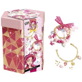 Totum Bling 60036 Charm Bracelets with Colourful Beads and Diamond-shaped Pendants in Beautiful Gift Box