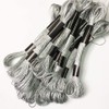 Gnognauq 24 Skeins Metallic Embroidery Machine Thread Kit Embroidery Floss-Cross