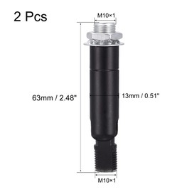 MECCANIXITY Sloped Ceiling Adapter 180/355 Degree Swivel, for Chandelier Ceiling Pendant Light, Black Pack of 2