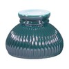 B&P Lamp® 6" Dark Green Cased Glass Ribbed Student Lamp