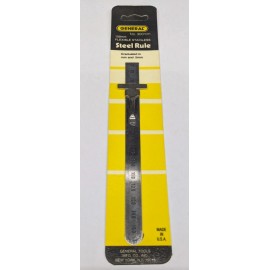General Tools Stainless Steel Rule Flexible Metric Graduated MM & .5mm 300mm USA
