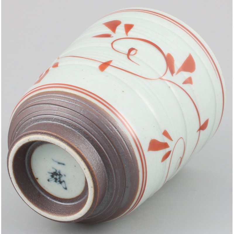 Hasamiyaki 052622 Issei Pottery Lightweight Tea Cup, Small, Old Dyed