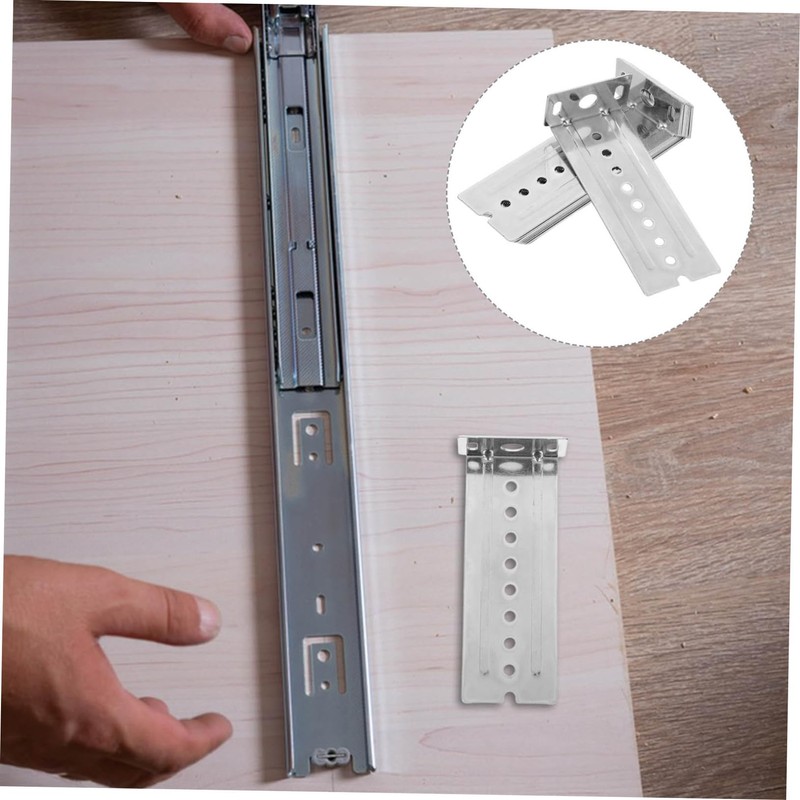 SEWACC 10pcs Support Brackets for Cabinet Rail Holder Shaped Design