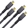 [2 Pack 4Ft] Thunderbolt 4 Cable with 40Gbps/ 100W Charging