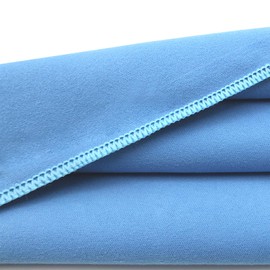 Leeyunbee Mikrofaser Handtuch 2er Set - 160 x 80 cm Badetuch Groß + 80 x 40 cm Klein Handtuch, Schnelltrocknend Sporthandtuch, Kompakt Microfaser Handtücher, als Reisehandtuch, Strandtuch (Blau)